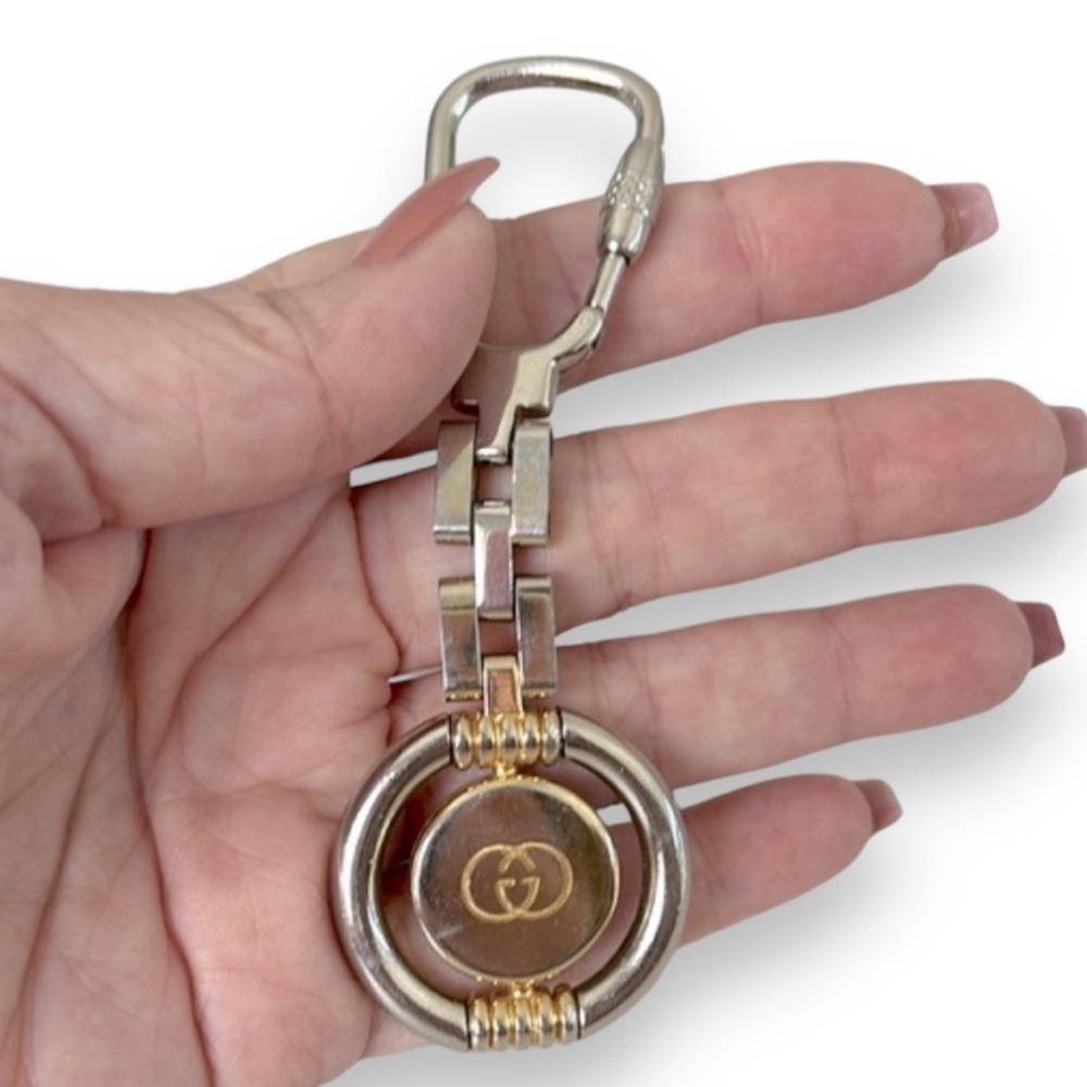 Gucci Silver and Gold Keychain
